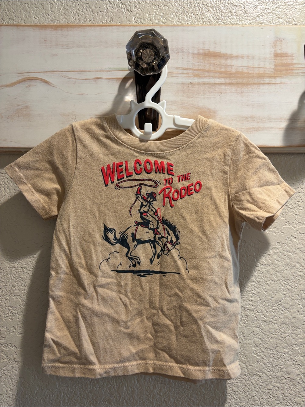 Welcome to the Rodeo Graphic Tee for Kids - Tan